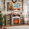 Vlrska 59'' Electric Fireplace TV Stand with Remote Control and LED Lighting - 3 of 4