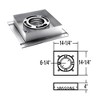 DuraVent Simpson 6DP-FCS Galvanized Steel Triple Wall Flat Ceiling Support Box with Trim for Wood Burning Stove Exhaust Vent Pipe, Silver - 3 of 3