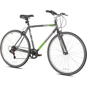 Kent International Front Runner Hybrid Bike - 700c - City Bike with 7 Speed Drivetrain, Lightweight Alloy Wheels, and Height Adjustable Seat Post - 1 of 4