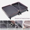 3 Piece Lightweight Hardside Luggage Set with TSA Lock and 360 Spinner Wheels for Travel 20" 24" 28" Inch - Cuddlewood - 2 of 4