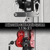 ER KANG Cable Crossover Machine, Function Trainer Wall Mount, Cable Station with Dual Pulley System, Cable Machine LAT Pull-Down & LAT Row(Red) - 4 of 4