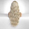 Jessie's Wig 24 Inch Wavy Wig Synthetic Hair 13x6 Lace Wigs Blonde With Dark Roots 1 Pc/Pack - 4 of 4