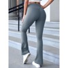 Imily Bela Womens High Waist Flare Scrunch Butt Lifting Yoga Leggings Bootcut Bell Bottoms Workout Pants with Pockets - 4 of 4