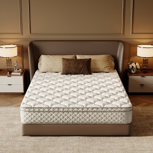 Akoasm 12-inch Hybrid Queen Mattress with Memory Foam and Pocketed Coils-White - 1 of 4