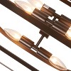 Chloe Lighting Pepper Transitional 6 Light Matt Black Finish Hanging Ceiling Pendant 15" Wide - 2 of 4