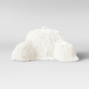 Faux Fur Bed Rest Pillow Cream - Opalhouse , Ivory
