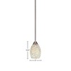 Toltec Lighting Paramount 1 - Light Pendant in  Brushed Nickel with 5" Natural Fusion Shade - 2 of 2