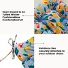 ARTPLAN Patio Bench Tufted Cushion with Tie,Outdoor Loveseat Cushion for Gliders,48x18 Inches,Floral - 4 of 4