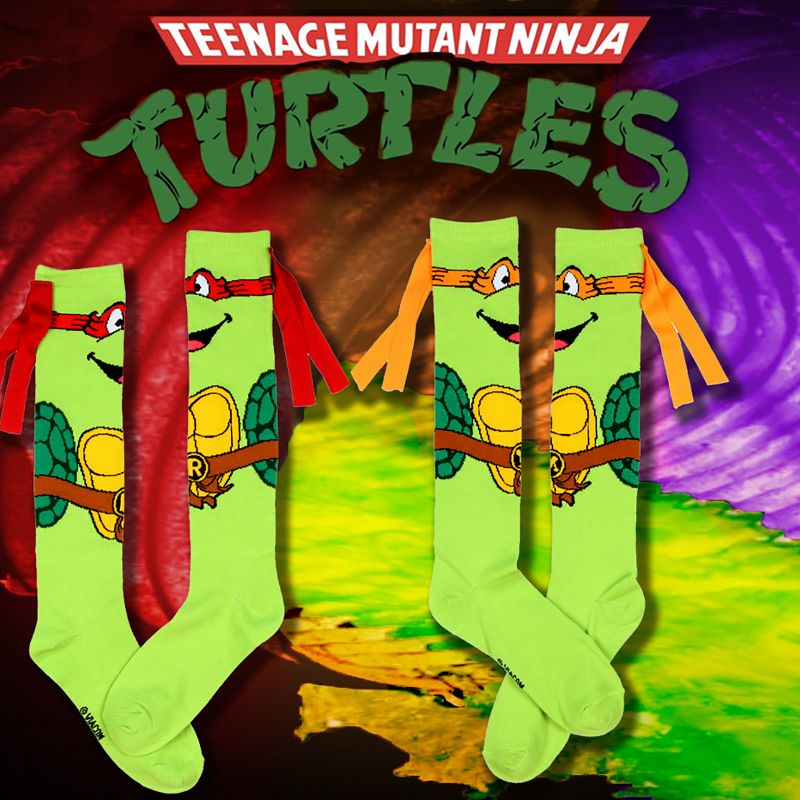 Teenage Mutant Ninja Turtles Character Mask Knee High Socks, 4 of 5