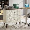 Hommoo Wood File Cabinet, 2-Drawer Filing Cabinet Storage Cabinet - 3 of 4