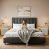 EROMMY 18.9" W Led Nightstand With Charging Station ,two Drawers, Wireless Charging, Usb/type-c Ports & Rgb Lights - 3 of 4