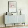 NicBex Buffet Cabinet with Storage, 4-Door Sideboard Cabinet with Adjustable Shelf for Kitchen,Dining Room,Hallway - 2 of 4