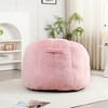 Lyngins Giant Bean Bag Chair with Armrests, Pre-Filled Lazy Chair with Removable Cover, High-Density Memory Foam Accent Chair, Comfy Single Sofa Chair - 4 of 4