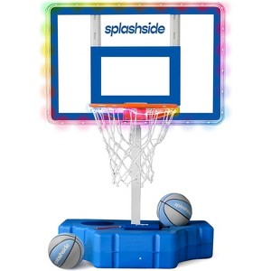 JoyBerri Adjustable Pool Basketball Hoop with LED Lights & Premium Balls - 1 of 4
