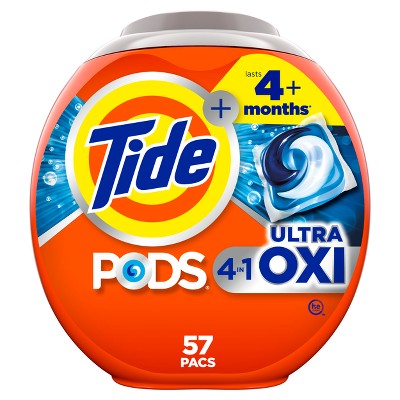 Tide Pods HE Compatible Ultra Oxi Laundry Detergent Soap Pacs