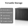 BI&SEA 180 Gallon Waterproof Deck Box-064,Lockable Resin Storage Box for Patio Furniture Cushions Garden Tools and Outdoor Delivery Storage - 4 of 4