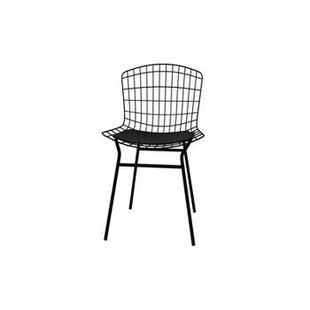 Madeline Metal Chair with Seat Cushion - Manhattan Comfort