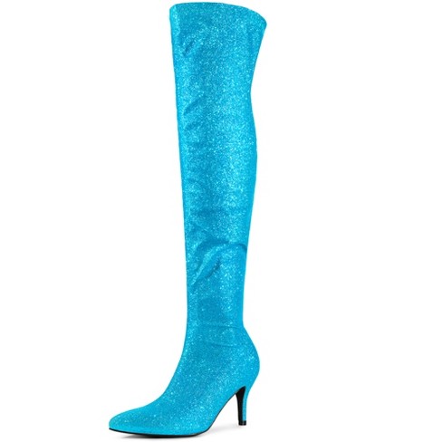 sky blue boots