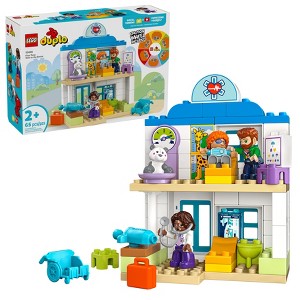 LEGO DUPLO Town First Time Visit with the Doctor Office Building Toy Playset 10449 - 1 of 4