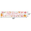 Big Dot of Happiness Girl Little Pumpkin - Happy Birthday Fall Birthday Decorations Party Banner - 2 of 4