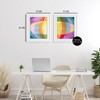 Stupell Industries Oblique Neon Flare 2pc Framed Print Under Glass Set - 3 of 4