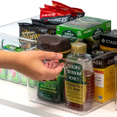 Sorbus 2 Pack Large Clear Storage Bins - for Kitchen, Fridge, Cabinet, Pantry Organization and Storage — фото 7
