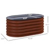Aghana Digitals Brown Galvanized Steel Raised Garden Bed: Open-Bottom Metal Planter with Safety - 2 of 4