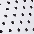 white black polka dot