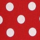 red w/ white polka dot