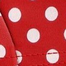 red w/ white polka dot