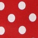red w/ white polka dot