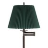 360 Lighting 60" High Green Pleated Shade Bronze Swing Arm Floor Lamp - 2 of 4