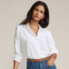 Lands' End Women's No Iron Boxy Cropped Shirt - 4 of 4