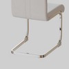 CAVINAS Modern Dining Chairs, Faux Leather High Back Upholstered Side Chair with C-shaped Tube Metal Legs, Guest Office Chair - 3 of 4