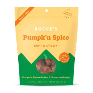 Halloween Bocce's Bakery Pumpkin 'n Spice Soft & Chewy Dog Treats - 6oz - 1 of 3