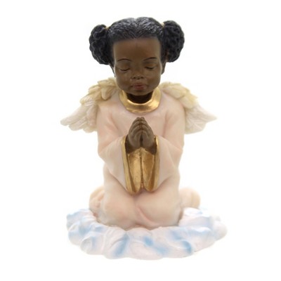 Black Art 3.5" Praying Angel Girl Religious Culture Heritage  -  Decorative Figurines