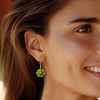 Ross-Simons Green Turquoise and 2.37 ct. t.w. Multi-Gemstone Drop Earrings in 18kt Gold Over Sterling - 2 of 3