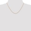 Black Bow Jewelry 0.7mm, 14k Rose Gold, Diamond Cut Ropa Chain Necklace - 2 of 4