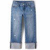 The Children's Place Girls Ripped Roll Cuff Straight Jeans - 2 of 4