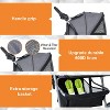 FDW Pet Strolle Dog Cat Jogger Stroller for Medium Small Dogs Cats Travel Stroller with 360° Swivel Wheels Large Storage Basket - 4 of 4