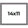 PosterPalooza | Photo Size Textured Grey Picture Frame - UV Acrylic, Foam Board Backing, Hanging Hardware - 2 of 4