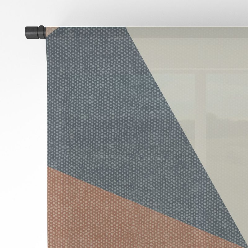 Little Arrow Design Co modern triangle mosaic multi Single Panel Sheer Window Curtain - Deny Designs, 4 of 7
