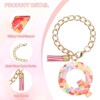 Unique Bargains Epoxy Resin Colorful Glittery Tassel Sports Water Bottle Accessories Letter Charm 1 Pc - 3 of 4