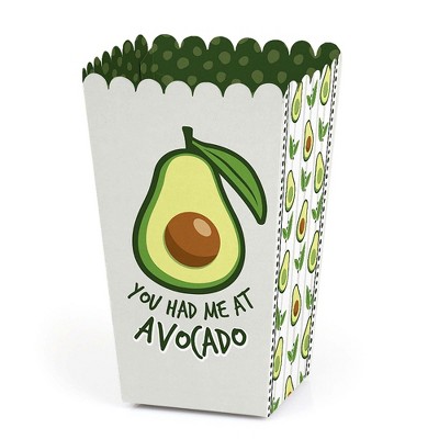 Big Dot of Happiness Hello Avocado - Fiesta Party Favor Popcorn Treat Boxes - Set of 12