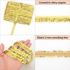 Elastic Sequin Trim, 0.8 Inch 2 Row Flat Metallic Paillette Sequin Ribbon, Glitter Sequin Strip DIY Craft Decor, 25 Yards - 3 of 4