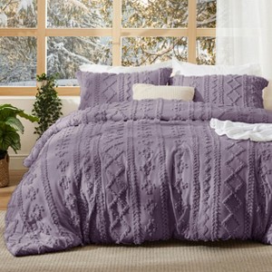 2-3 Pcs Tufted Boho Comforter Set Bed Set GentleSoft Farmhouse Shabby Chic Embroidery Bedding - 1 of 4