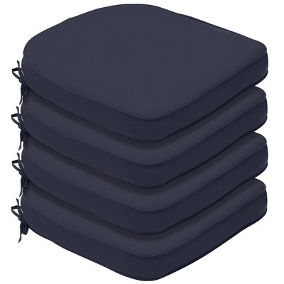 Aoodor Outdoor Chair Cushion Soft and Fade-resistant Polyester, Two Sets of  Ties for High Adaptability, Set of 4