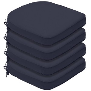 Aoodor Outdoor Chair Cushion Soft and Fade-resistant Polyester, Two Sets of  Ties for High Adaptability, Set of 4 - 1 of 4
