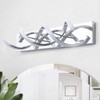 Dewdrop Contemporary 2 Light LED Vanity Light Wave Curve Chrome Bathroom Lighting Fixture ETL Listed for Mirror Over Sink - 3 of 4