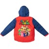 SUPER MARIO Nintendo Yoshi Toad Princess Peach Zip Up Puffer Jacket Little Kid to Big Kid - 4 of 4